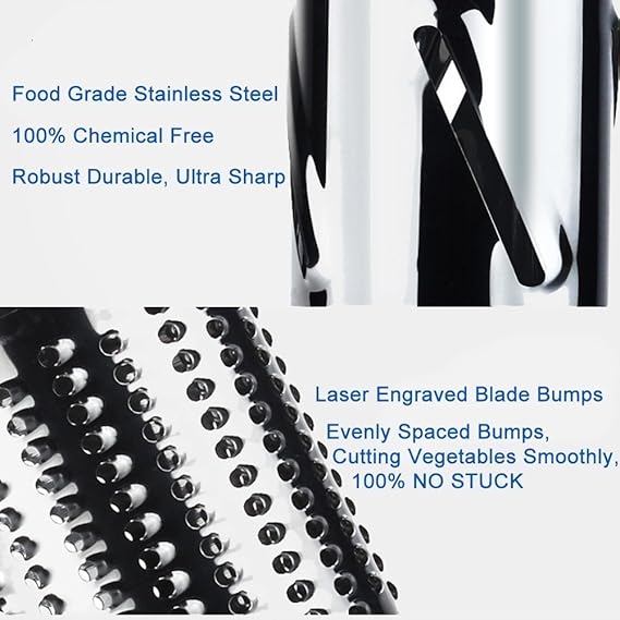 4 in 1 Multi-Functional Drum Rotary Vegetable Cutter, Shredder, Grater and Slicer