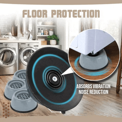Anti Vibration Pad-Anti-vibration Pads For Washing Machine - 4 Pcs Shock Proof Feet For Washer ? Dryer, Great For Home, Laundry Room, Kitchen, Washer, Dryer, Table, Chair, Sofa, Bed (4 Units)