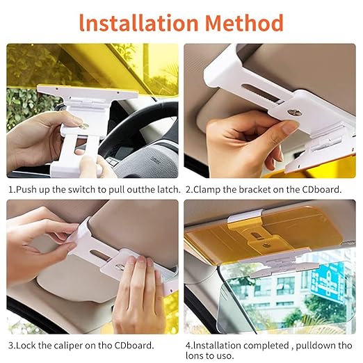 Goggle - Anti-Glare Dazzling Goggle Day & Night Vision Driving Mirror Sun Visors