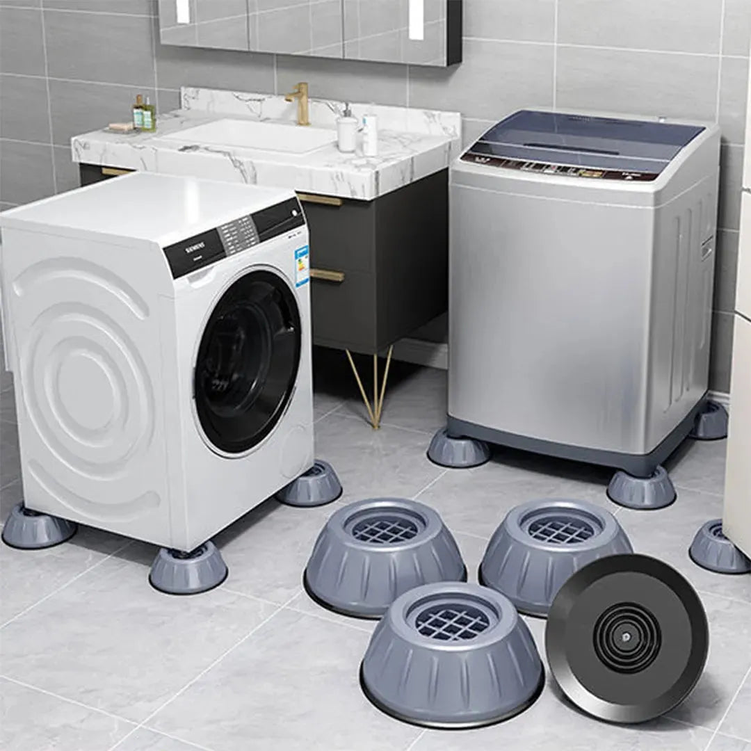 Anti Vibration Pad-Anti-vibration Pads For Washing Machine - 4 Pcs Shock Proof Feet For Washer ? Dryer, Great For Home, Laundry Room, Kitchen, Washer, Dryer, Table, Chair, Sofa, Bed (4 Units)