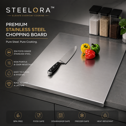 STEELORA™  Board With  Premium Stainless Steel