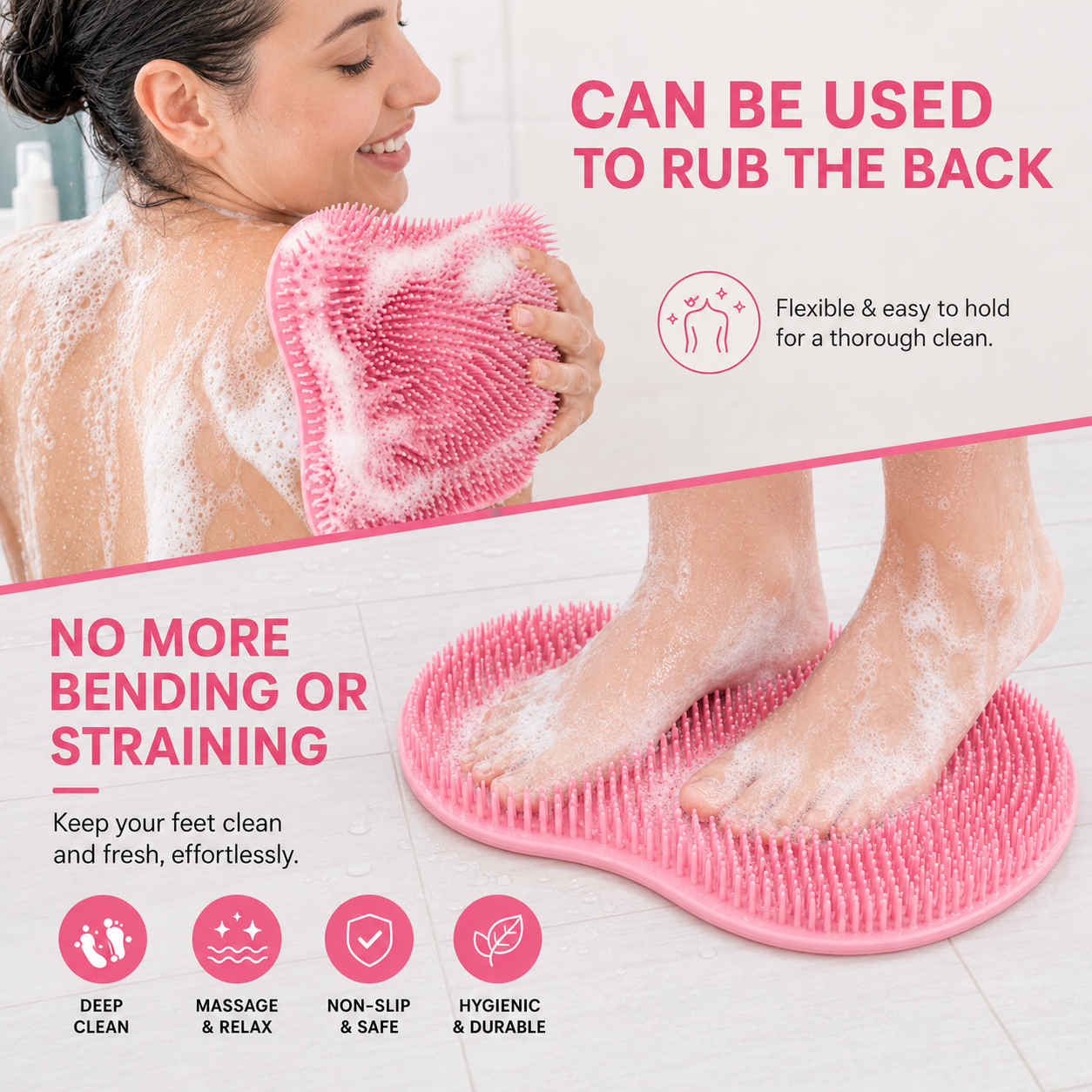 Silicon Scrubber Mat For Bath