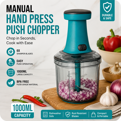 Manual Hand Press Push Chopper