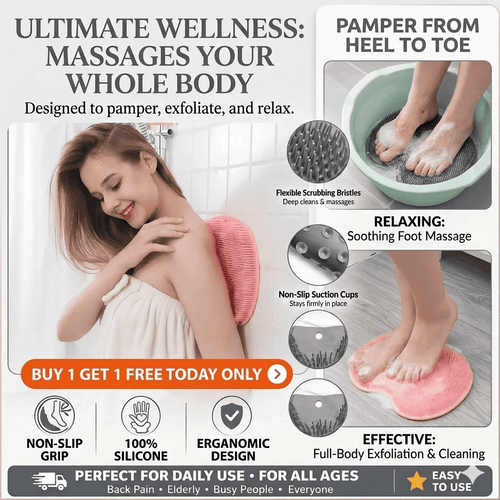 Shower Foot Scrubber Mat For Deep Cleaning