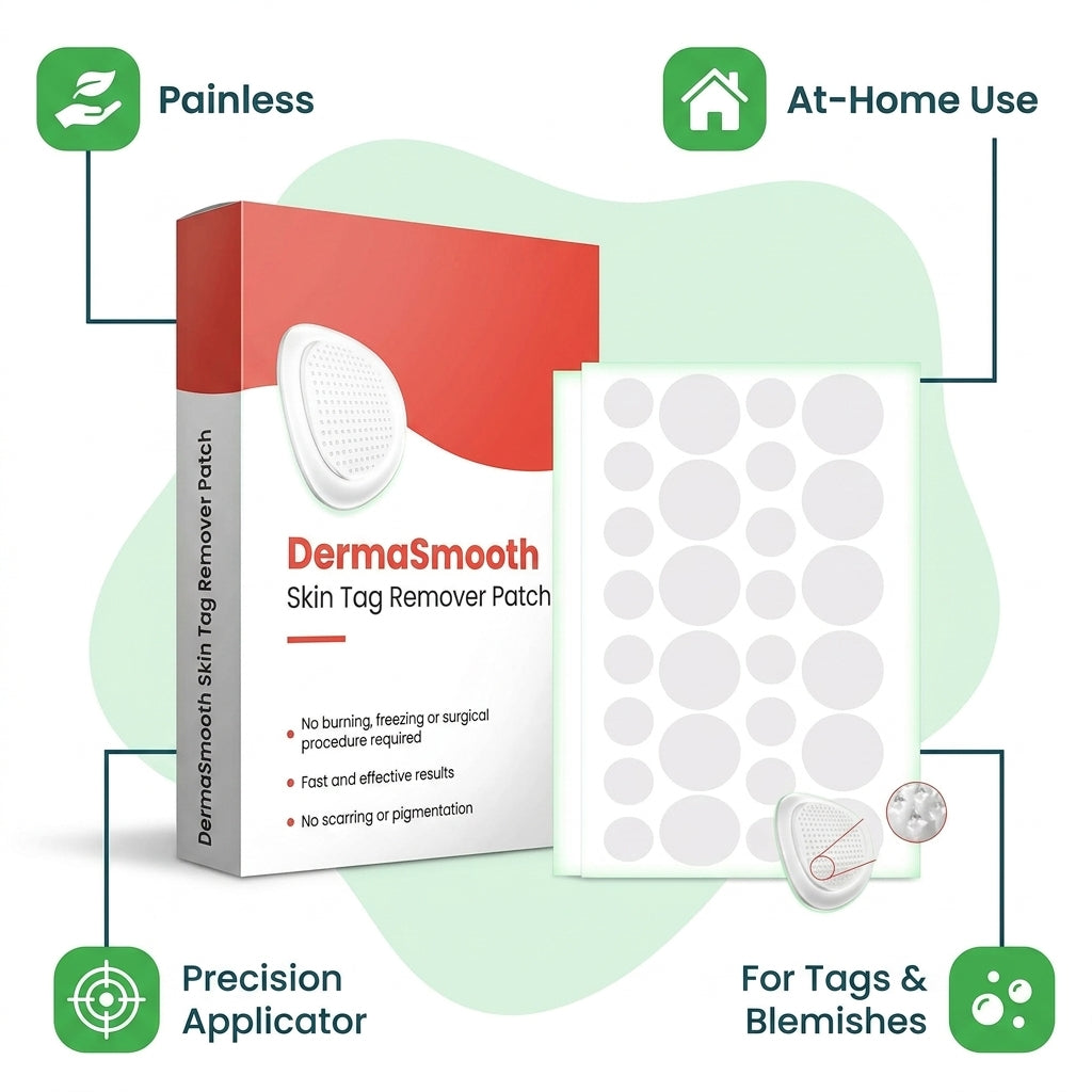 DermaSmooth Skin Tag Remover Patch (Pack of 2)