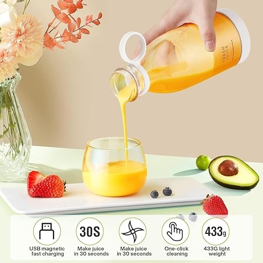 Electric Portable Mini Fruit Juicer Bottle