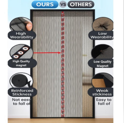 Magic Mesh Magnetic Mosquito Screen Door Net  ( Buy1 Get1 Free Pack Of 2 )