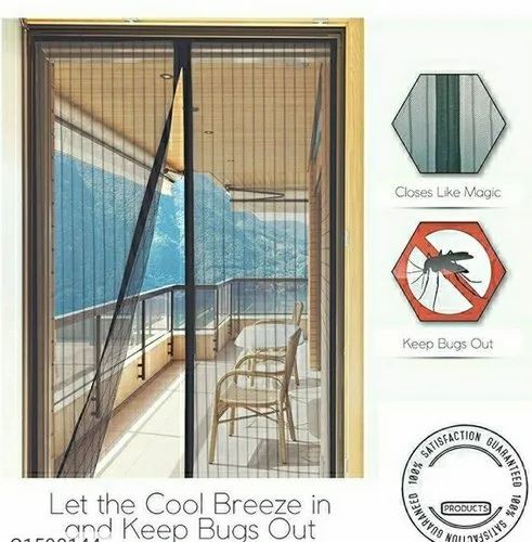 Magic Mesh Magnetic Mosquito Screen Door Net  ( Buy1 Get1 Free Pack Of 2 )