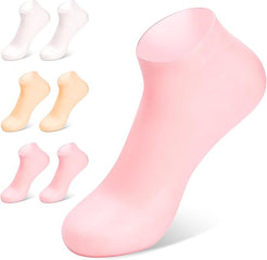 Silicone Moisturizing Socks Anti Slip Aloe Socks for Dry Cracked Feet  (Pack of 2 Pair)